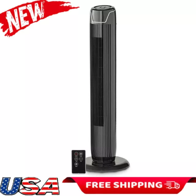 36" Tall 3-Speed Oscillating Tower Fan Bedroom Quiet Floor Fan with LED Display