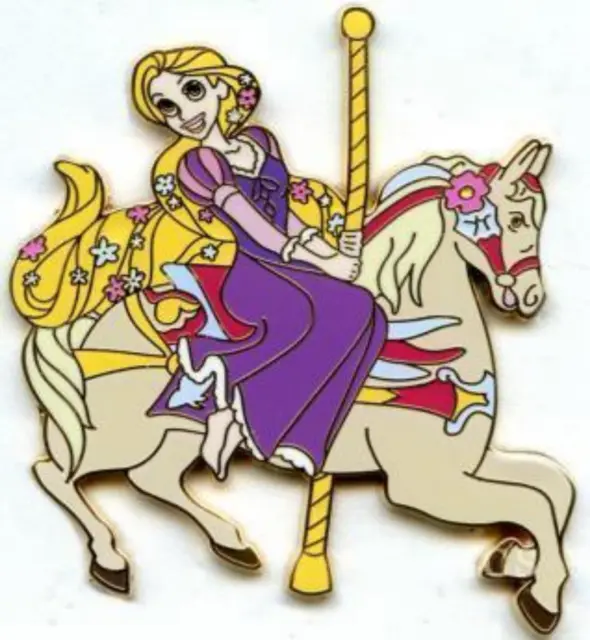 Disney Pin 106245 WDI Rapunzel at Disneyland Riding Jingles Carousel Horse LE