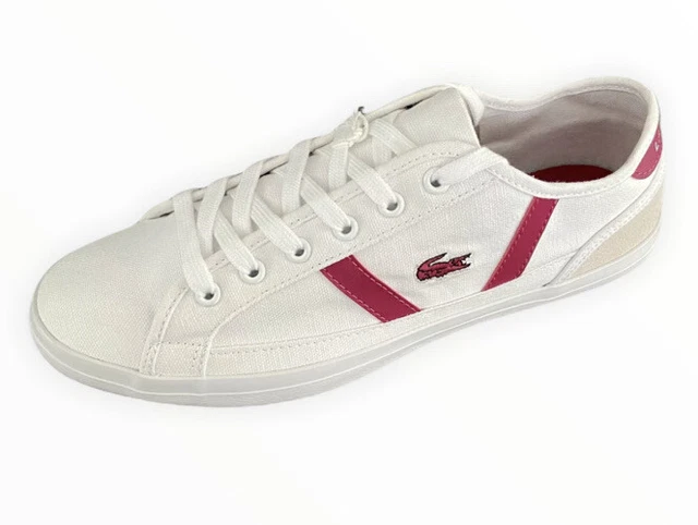 LACOSTE WOMEN S TRAINERS Sideline DO049 Red White Tennis