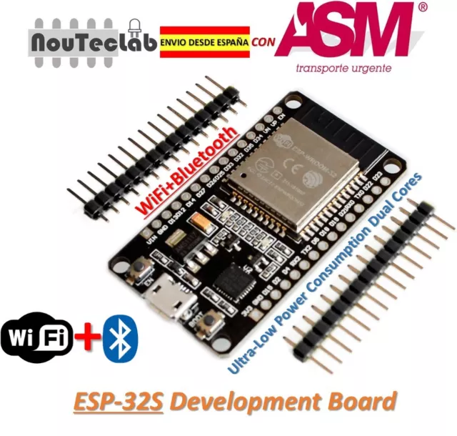 ESP32 ESP-32S Development Board WiFi+Bluetooth Dual Cores ESP-32 Ultra-Low Power