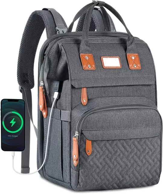 Diaper Bag Backpack,Versatile Large Travel Diaper Bag with Portable Changing Pad