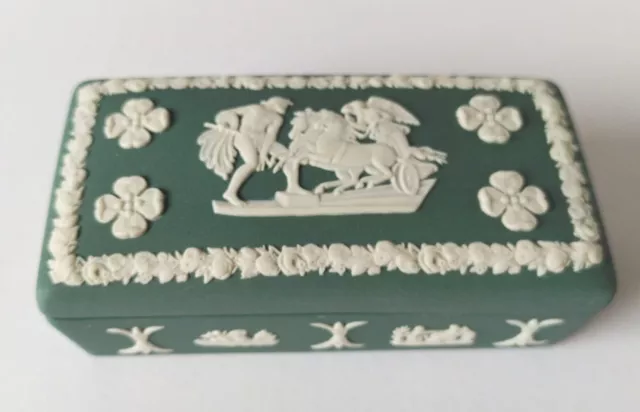 Wedgwood Bleu Sarcelle Vert - Boîte à Bijoux Ulysses Staying The Chariot