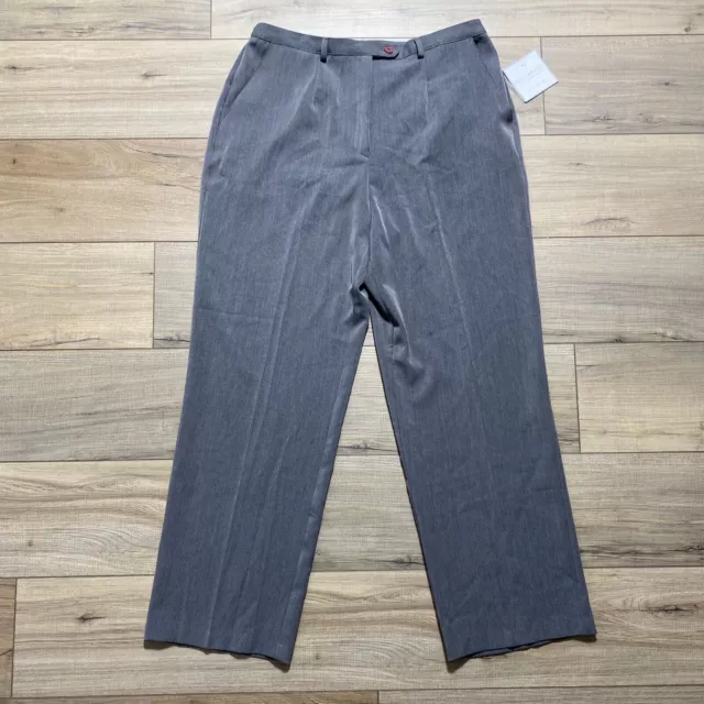 Sag Harbor Stretch Womens Dress Pants Size 14 Gray