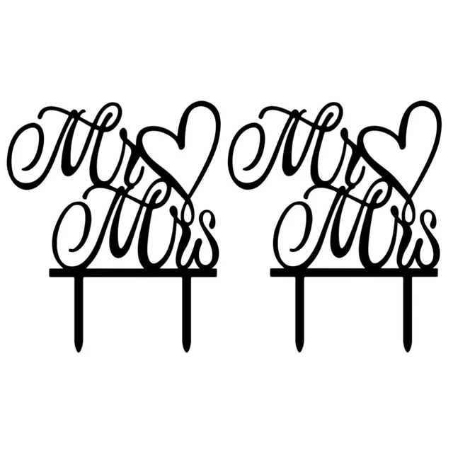 2 piezas Cupcake Topper Tag San Valentín Brillo Cupcake Topper