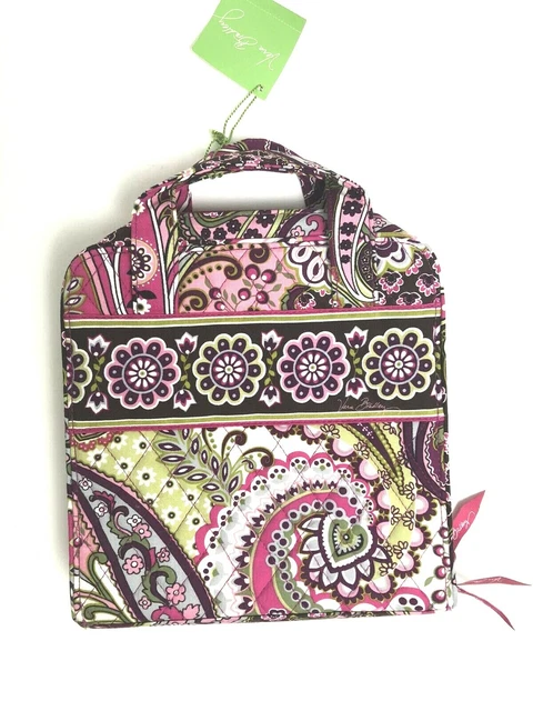 New Vera Bradley Tech Organzier Very Berry Paisley Print Carrying Case Purple