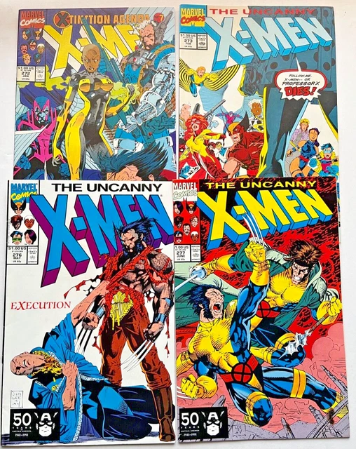 =Uncanny X-Men=#272, 273, 276, 277 Chris Claremont Marvel Comic Books