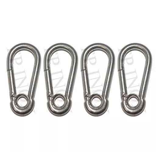 Mousqueton à Oeil 4mm ( Lot de 4 ) inox 316