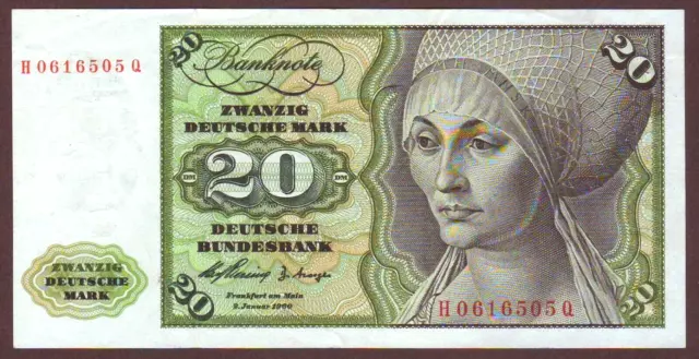 Germany - Federal Republic  20 Deutsche Mark  1960