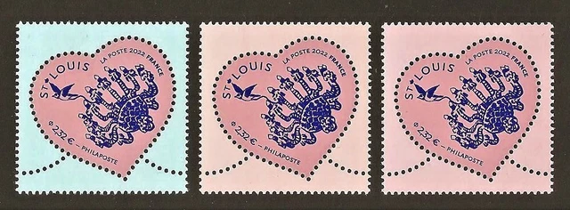 Timbres autoadhésifs Coeur Scherrer 2006