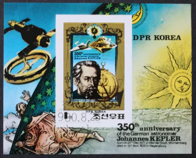 Korea: Michel Block-Nr. 82B "350. Todestag Johannes Keplers" aus 1980, gest.