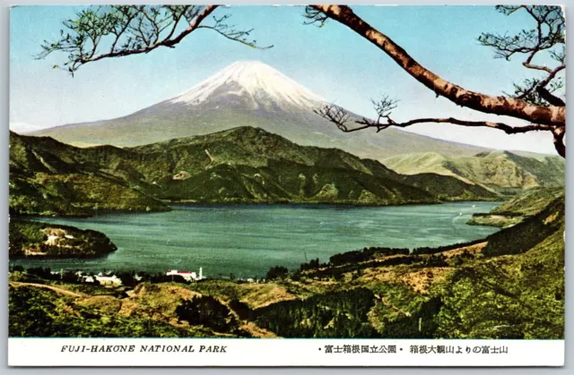 Vtg Japan Fuji Hakone National Park View Of Mt Fuji Postcard