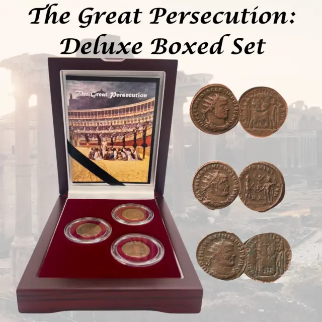 The Great Persecution Deluxe Box Set Ancient Roman AE Bronze Diocletian & Others