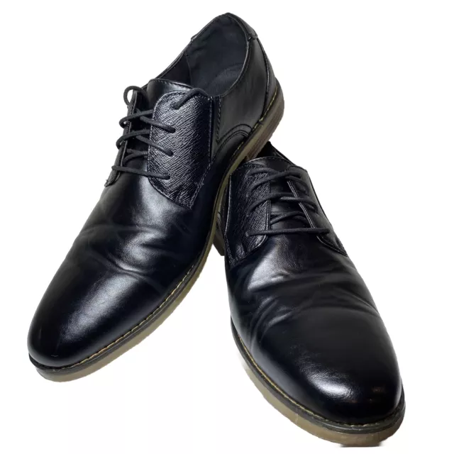 Deer Stags Memory Foam Dress Shoes Men’s 13 WIDE Black Lace Up “Matthew” Oxford