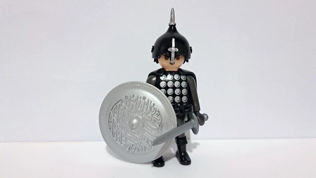 Playmobil Guerrero árabe, soldado medieval con casco custom - Colecciones de ocasión Playmobil Guerrero árabe, soldado medieval con casco custom - Colecciones de ocasión