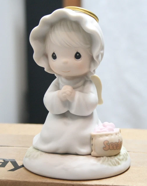 1995 PRECIOUS MOMENTS FIGURINE “Sowing Seeds of Kindness” 163856 $8.09
