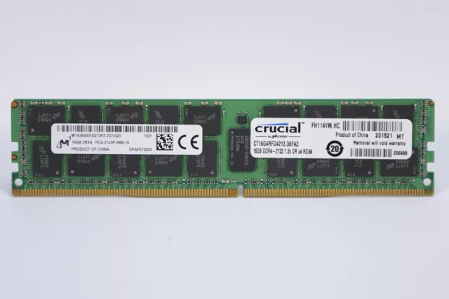 Crucial 16GB DDR4-2133MHz ECC reg. 288-Pin CT16G4RFD4213 RAM Modul [Gebraucht]