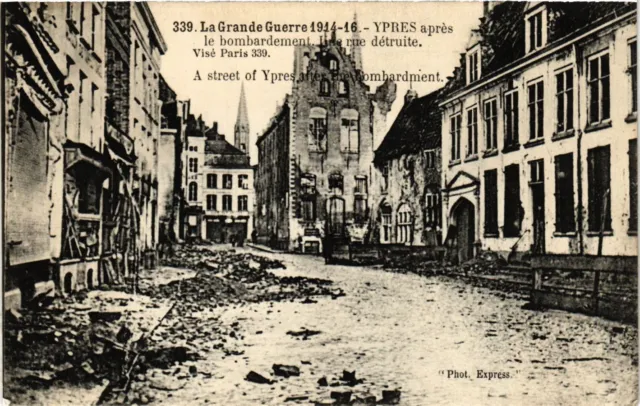 CPA AK Military YPRES after the bombing (361624)