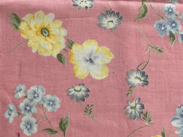 Vintage Pretty Floral Fabric Rose And Hubble- The London Collection 45x148cm