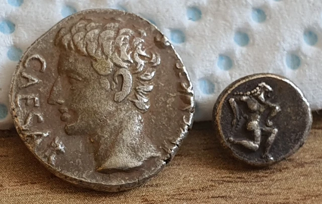 Silver Roman or Greek coins Unidentified,Unexplored lot 2 UNRESEARCHED