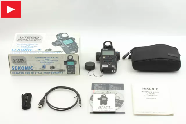 【 Fast Neu + IN Karton】 Sekonic L-758D Digital Master Exposure Licht Meter Aus