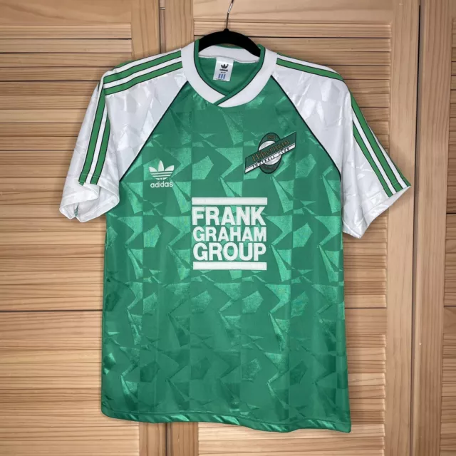 Hibernian FC 89/91 Home. Adidas. Frank Graham. Mint Condition 38/40