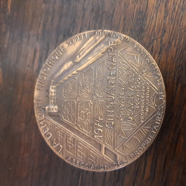 1974 - Médaille en Bronze - Bronze medal -  50e Carvallo - Villandry 2