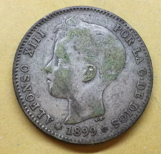 1 peseta plata Alfonso XIII 1899 SGV