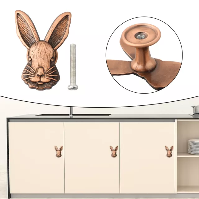 Dessin animé lapin design alliage de zinc poignées de tiroir pour chambre d'en 3