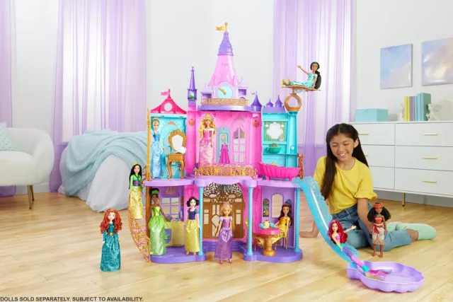 Maison De Poupée Barbie Jeu Jouet Enfant Château Aventure Magiques Sur 3 Niveaux 2