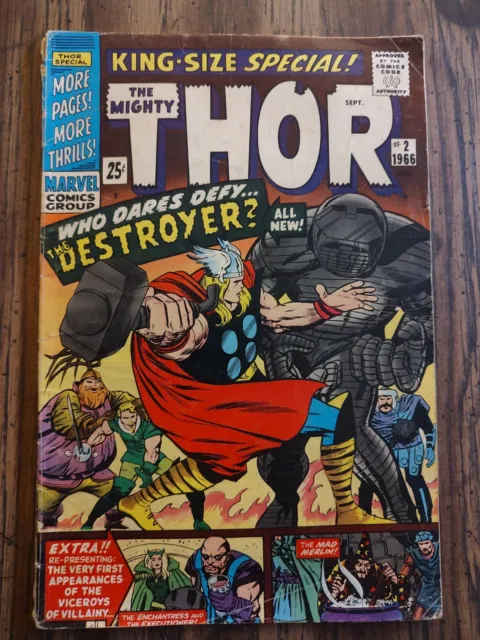 Thor King-Size Special #2 G/VG 1966  Destroyer! Dikto/Kirby/Lee! Silver Age!