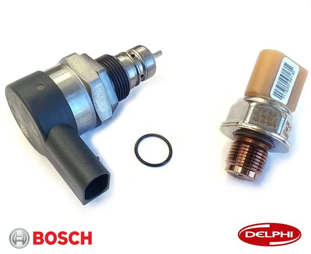 FUEL RAIL PRESSURE Valve + Sensor AUDI VW SEAT SKODA 2.0 3.0 TDi