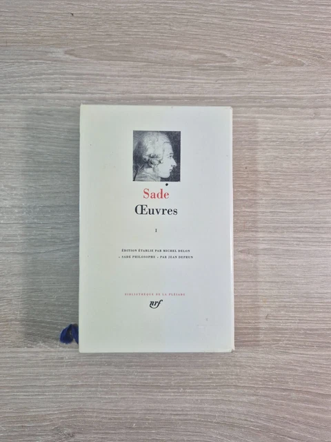 LA PLEIADE : Sade - Oeuvres 2 / 1995 EUR 49,40 - PicClick FR