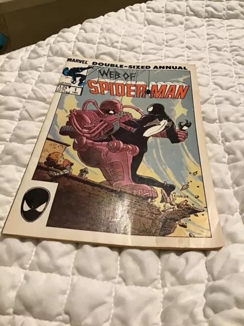 Web of Spider-Man Annual #1 Marvel 1985  Charles Vess cover VF-