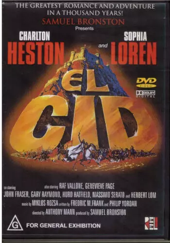 El Cid (DVD, 1961) - VERY GOOD - Free Post - Region 4  t272