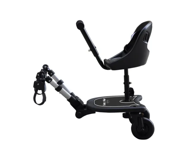Englacha 2-in-1 Cozy X Rider, Black - Child Rider Stroller Attachment with Sa...