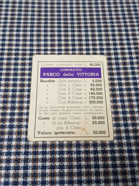 clinică partid democratic latin CONTRATTO PARCO VITTORIA Monopoli Ricambio Vintage In Lire Gioco In Scatola EUR 1,99 - PicClick FR clinică partid democratic latin CONTRATTO PARCO VITTORIA Monopoli Ricambio Vintage In Lire Gioco In Scatola EUR 1,99 - PicClick FR