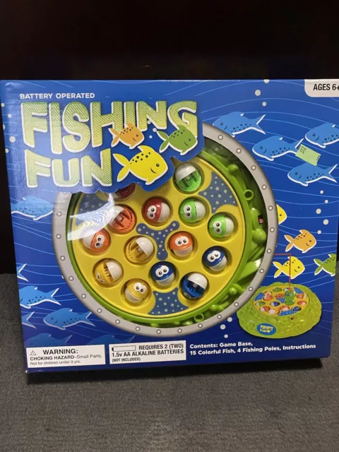 Toy Fishing Rods Fish Magnetic Game Board Spins Play Set Preschool Kid Children