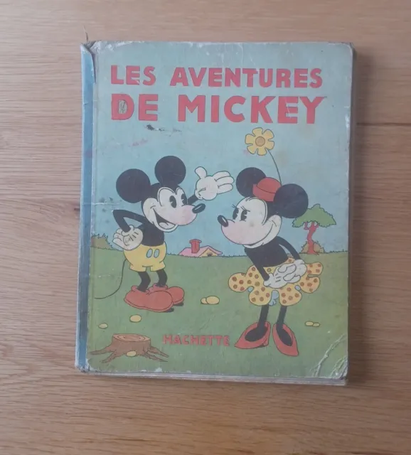 Les aventures de Mickey  Hachette 1931 DISNEY Album cartonné  Edition originale