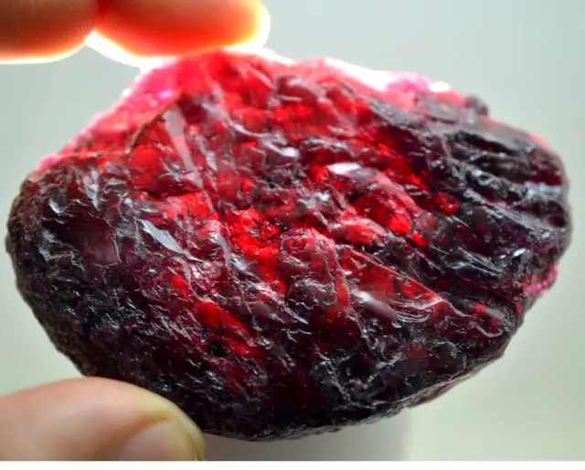 78 CT Natural Huge Red Painite Rough Burmese Facet Untreated Loose Gemstone