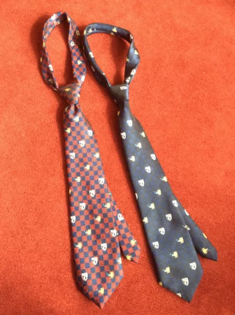 Two Vintage 60’s British Caledonia Airways Pilot Ties with Various Airline Logos