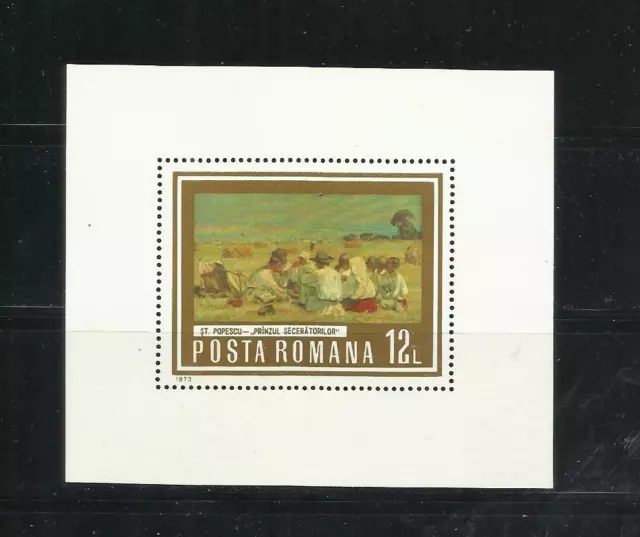 RUMANIA . Año: 1973. Tema: ARTE. PINTURAS.