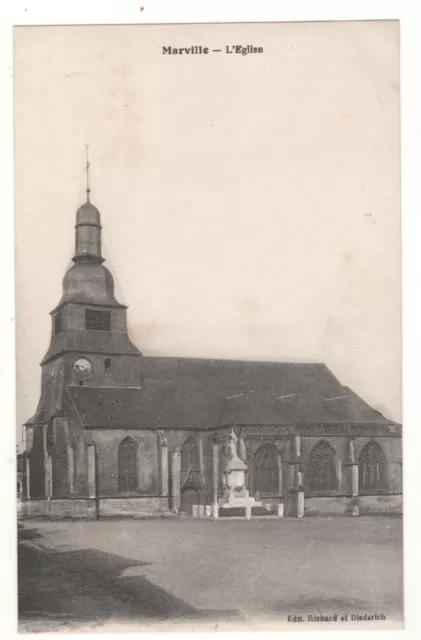 Cpa 55 - Marville : L'église (Meuse) Non Écrite