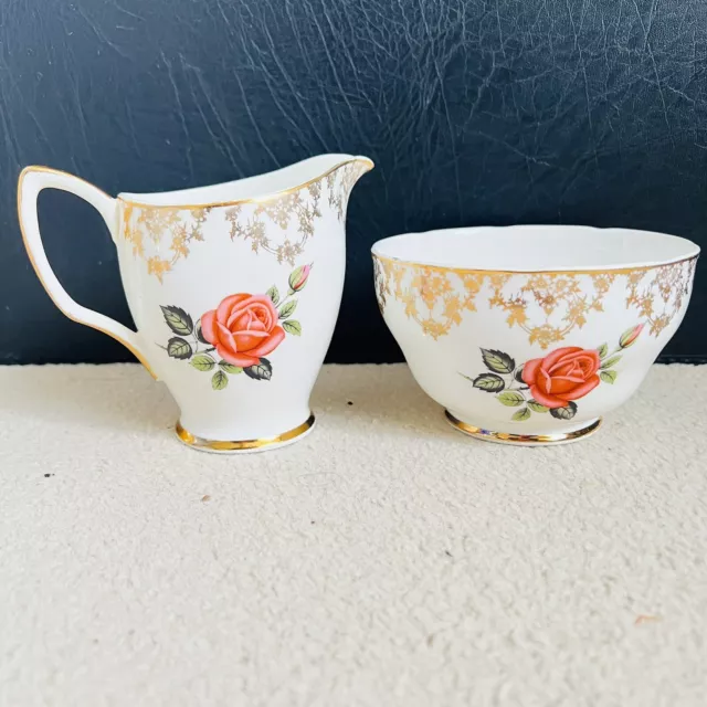 Bone China Milk Jug And Sugar Bowl Set