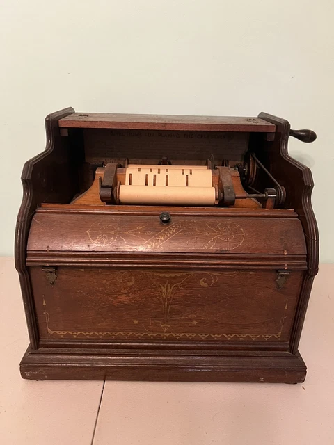Antique Music Player The Roller Organ Portable Works 18 Century