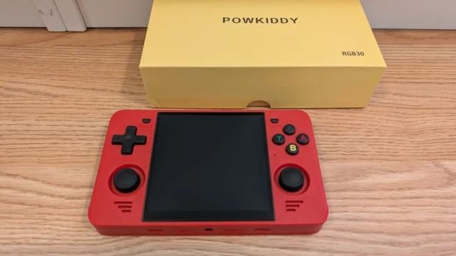 RED POWKIDDY RGB30 64GB 4 inch 720*720 ISP Screen 1:1 Arkos Retro ...