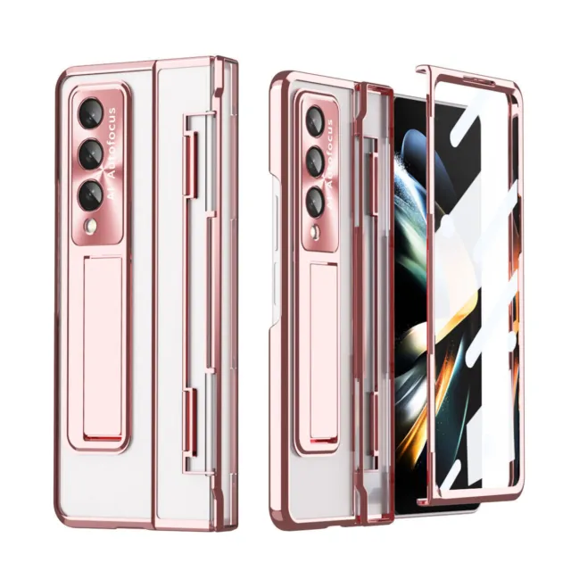 For Samsung Galaxy Z Fold 5/4/3 Shockproof Stand Hinge Case Cover Screen Film 2