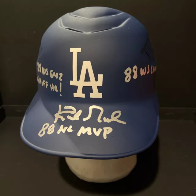 Kirk Gibson Signed Dodgers Full Size Helmet 88 WS CHAMPS Beckett Authenticity