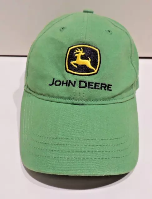 John Deere Green Embroidered Baseball Cap Hat Deer Country Farm Hat Adjustable