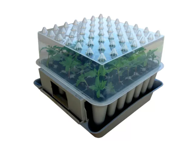 AGRALAN Compact Plug Plant Trainer Propagator Seed Sowing Seedling Potting Tray
