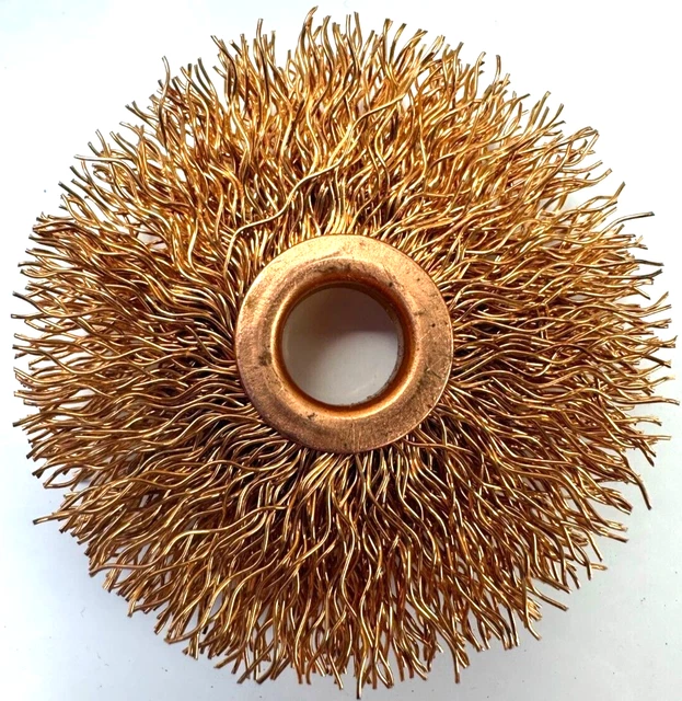 Weiler Copper Crimped 2" OD Wire Wheel Wire Brush  3/8" Arbor Ring QUANTITY 60